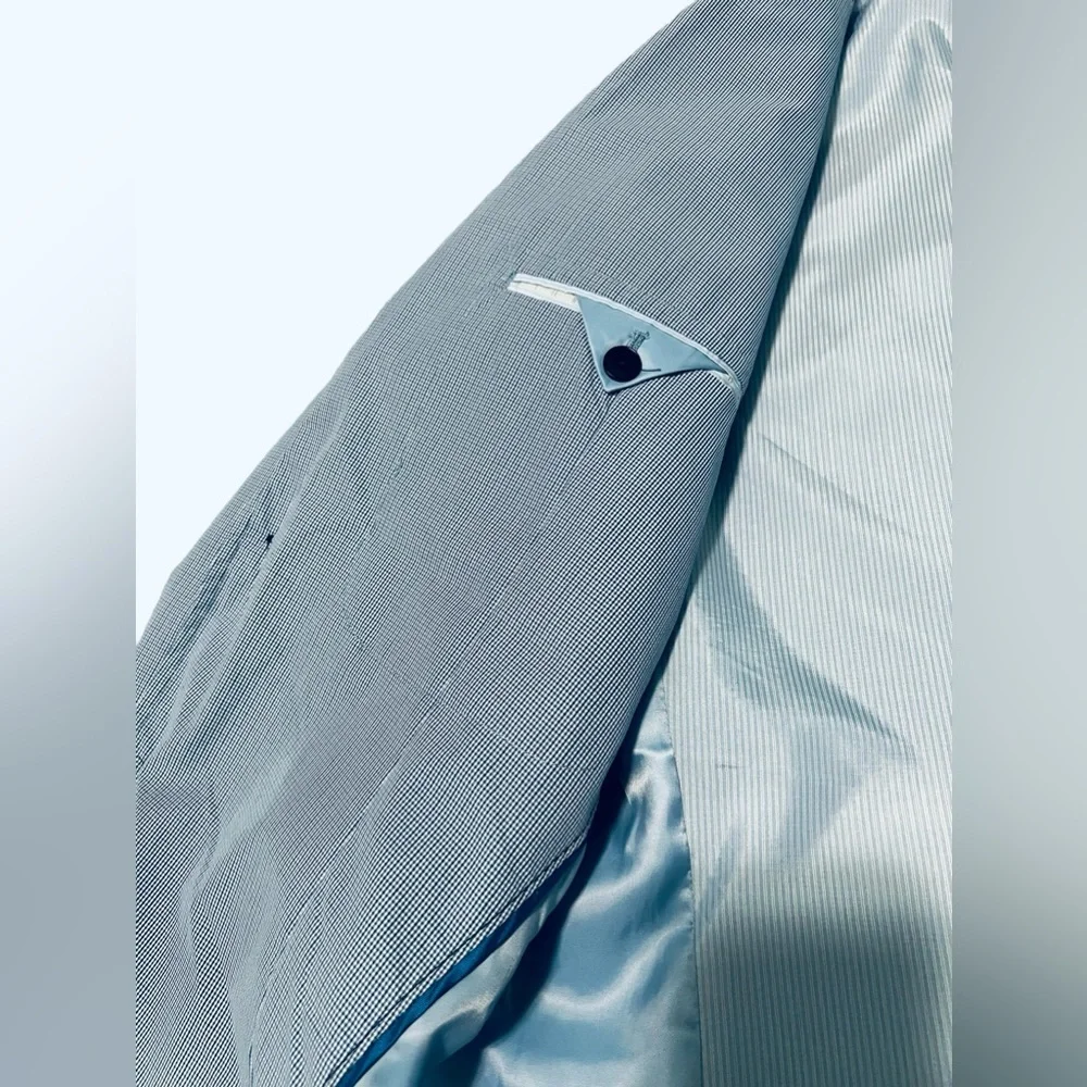 Banana Republic Light Blue Seersucker Sport Coat Blazer